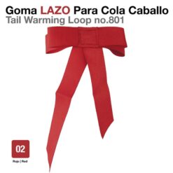 GOMA LAZO PARA COLA CABALLO 801 ROJO -