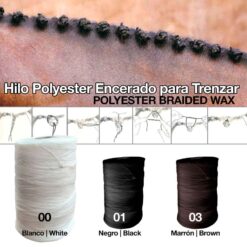 HILO POLYESTER ENCERADO PARA TRENZAR - Color: White
