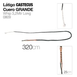 LÁTIGO CUERO CASTECUS - Tamaño: 320cm