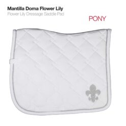 MANTILLA DOMA FLOWER LILY PONY - Color: White