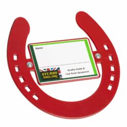 CUADRO PARA NOMBRE CABALLO HERRADURA S2670 STUBBS - Color: Red
