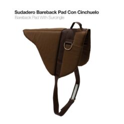 SUDADERO BAREBACK PAD CON CINCHUELO 1514 MARRÓN -