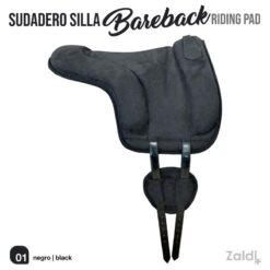 SUDADERO SILLA BAREBACK RIDING PAD NEGRO -