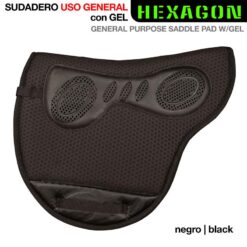 SUDADERO USO GENERAL HEXAGON CON GEL 313131 NEGRO -