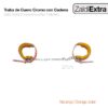 TRABA CUERO CROMO CON CADENA ZALDI EXTRA -