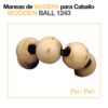 MANEAS DE MADERA PARA CABALLO PAR -