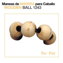 MANEAS DE MADERA PARA CABALLO PAR -