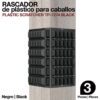 RASCADOR PARA CABALLOS PLÁSTICO 3uds -