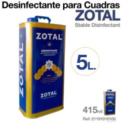 DESINFECTANTE PARA CUADRAS ZOTAL - Combinación: 5 Liters