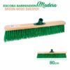 ESCOBA BARRENDERO MADERA 80CM -