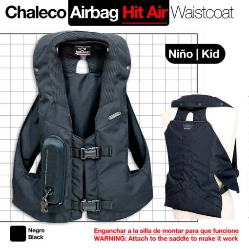 CHALECO AIRBAG. HIT AIR niño MLV2 TALLA: XS (M-XL) NG -
