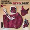 CONJUNTO Nº21 SALTO/U-G SATIN AZSP 417 - Color: Burgundy