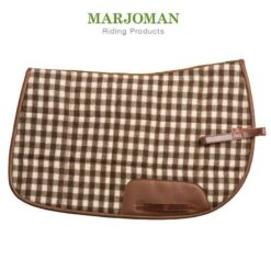 SUDADERO MARJOMAN DE LANA MODELO CAMARGUESA CON RIBETE DE CUERO Marjoman comprar equipación equitación España