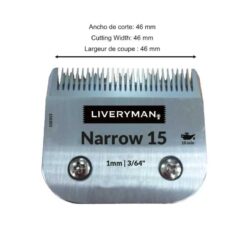 Alternative view of REPUESTO DE CUCHILLAS LIVERYMAN HARMONY NARROW 15 (1 mm)