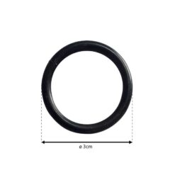 Alternative view of Anilla para pechopetral zincada negra