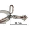 ESPUELA VAQUERA INOX GALLO RECTO RULETA INGLESA Marjoman Distribution comprar equipación equitación España