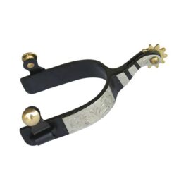 ESPUELA TEJANA PARA ROPING METAL NEGRO+ADORNO Tattini comprar equipación equitación España
