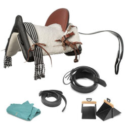 silla vaquera hh eral equipo completo de hispano hípica con cincha, baticola y estribos · Cabalium