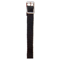 Correa Espuela Inglesa Hh Nylon Fina Negro Con Hebilla (Par)
