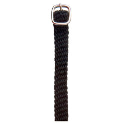 Correa Espuela Inglesa Hh Nylon Gruesa Negro Con Hebilla (Par)