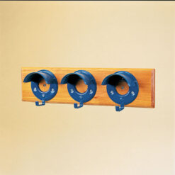 Portabridas Pared Stubbs Visera Plana S20 (Juego 3 Sobre Base Madera)