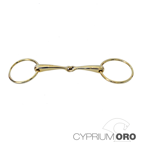 Filete Sefton Cyprium Oro Anilla Embocadura Maciza Grosor 14 mm