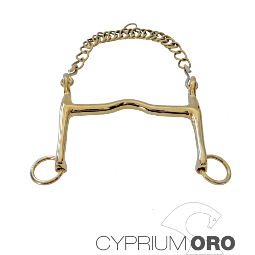Bocado Sefton Cyprium Oro Doma Embocadura Grosor 12 mm