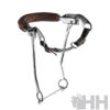 Bocado Sprenger Basic Hackamore Largo Muserola Cadena Forrada De Cuero