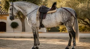 Baticola para caballo y salvacruces en silla vaquera española